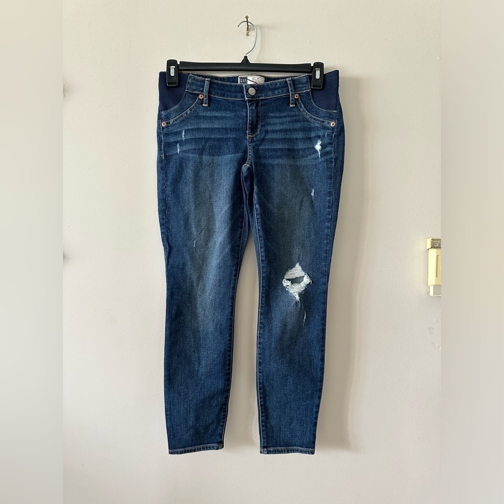 Gap Maternity True Skinny ankle jeans 6